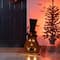 Glitzhome® 30" Halloween Lighted Wood Floral Jack-O'-Lantern Porch Décor with Timer
